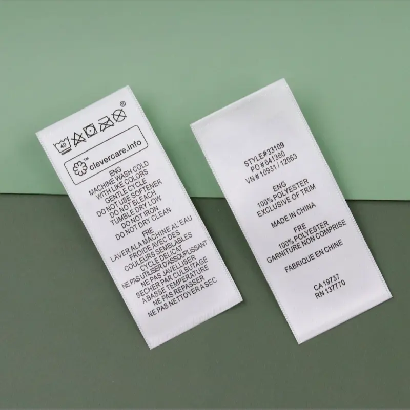 print and woven labels