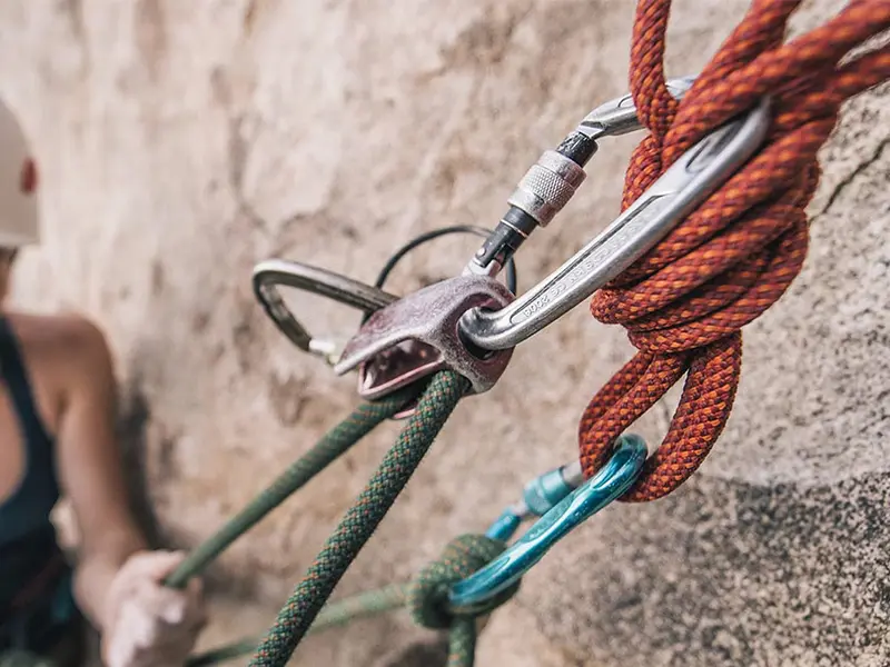 Webbing for climbing harnesses