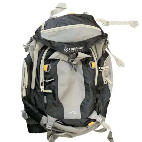 Webbing used on a backpack
