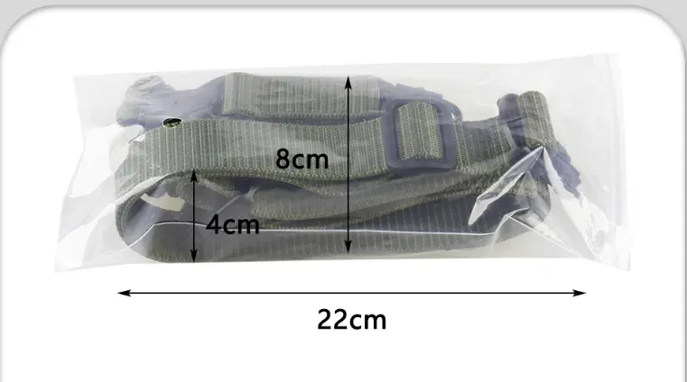 Braided paracord strap coiled in its retail packaging