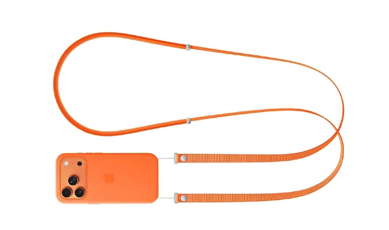 A stylish user wearing a high-quality nylon webbing phone lanyard, demonstrating its practicality and fashion appeal.